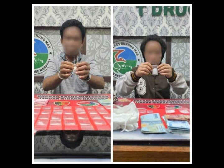 Polres Gumas Berhasil Tangkap Dua Pengedar di Desa Tumbang Empas 
