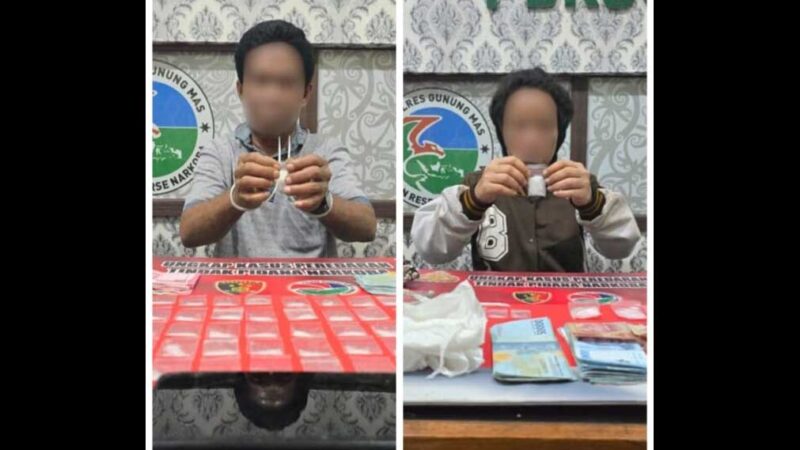 Polres Gumas Berhasil Tangkap Dua Pengedar di Desa Tumbang Empas 