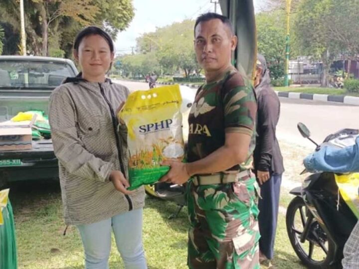Koramil 1016-01 Pahandut Gelar Gerakan Pangan Murah, Wujudkan Kepedulian TNI Terhadap Kesejahteraan Masyarakat