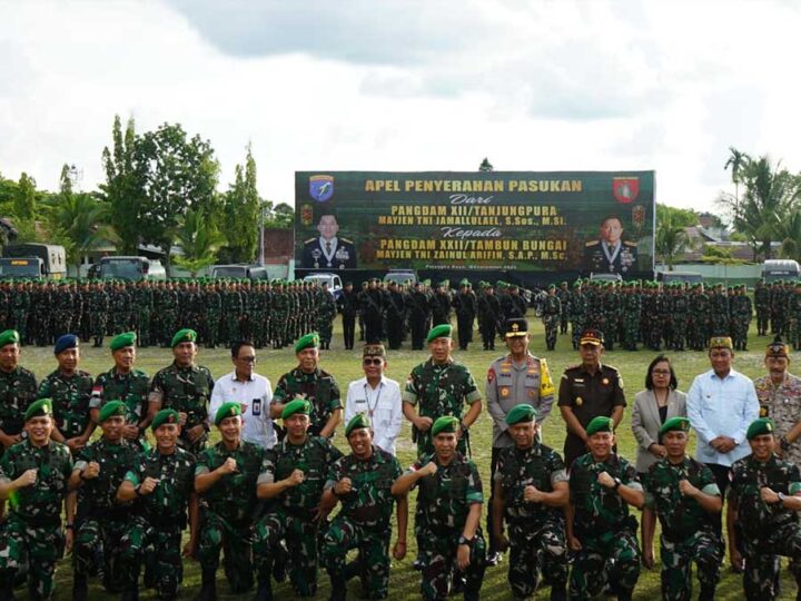 Apel Penyerahan Pasukan Kodam XXII/TB Berlangsung Khidmat
