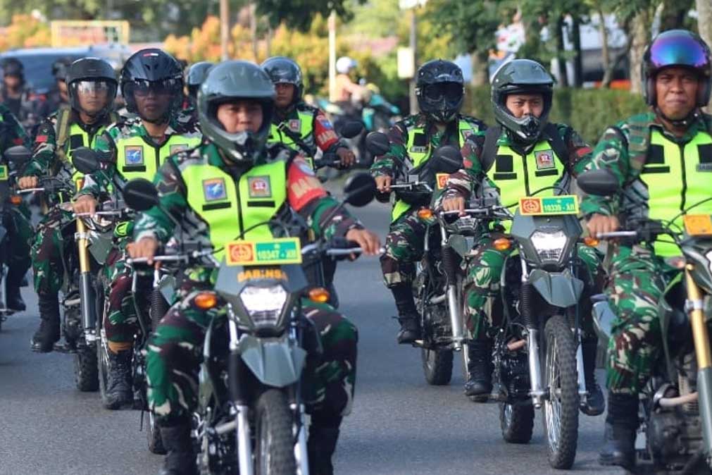 Ciptakan Kondusifitas Dan Keamanan Wilayah, Anggota Kodim 1016/Plk Laksanakan Patroli Gabungan