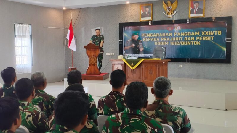 Pangdam XXII/TB Beri Arahan Prajurit dan Persit Kodim 1012/Buntok