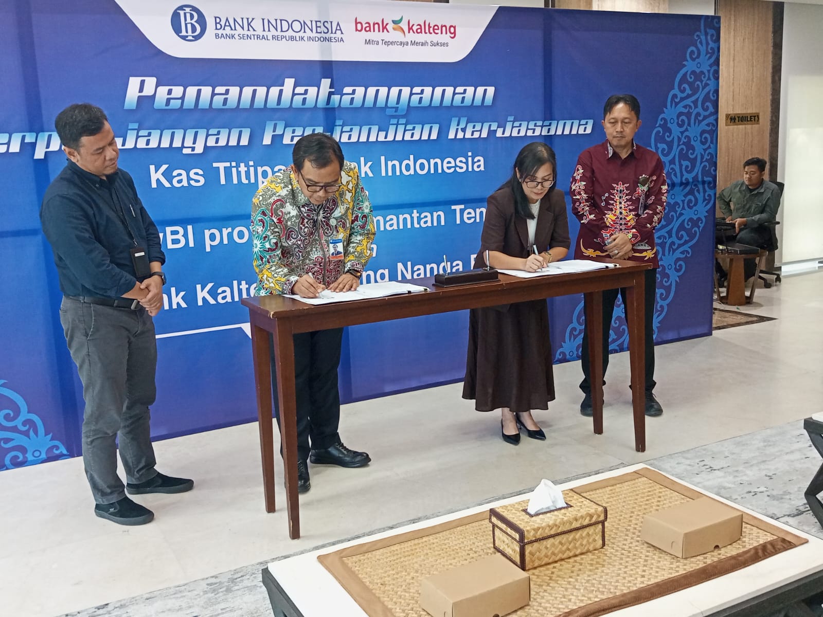 Bank Kalteng dan Bank Indonesia Tandatangani Titipan KAS.