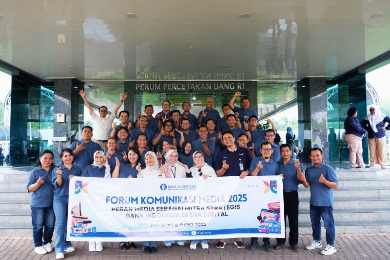 Tambah Literasi URI, Jurnalis Kalteng Berkunjung ke Peruri.