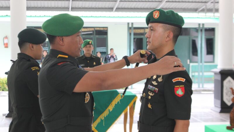 Danrem 102 Panju Panjung Serah terimakan Jabatan Dandim Palangka Raya 