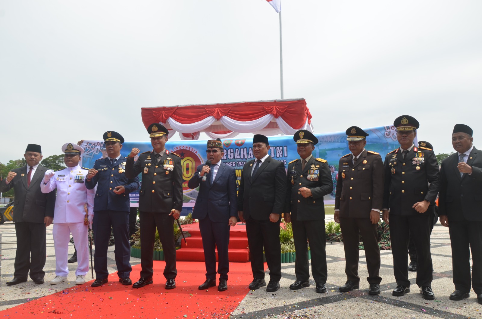 Kasdam XXII/TB Pimpin Upacara HUT ke-80 TNI Tahun 2025.