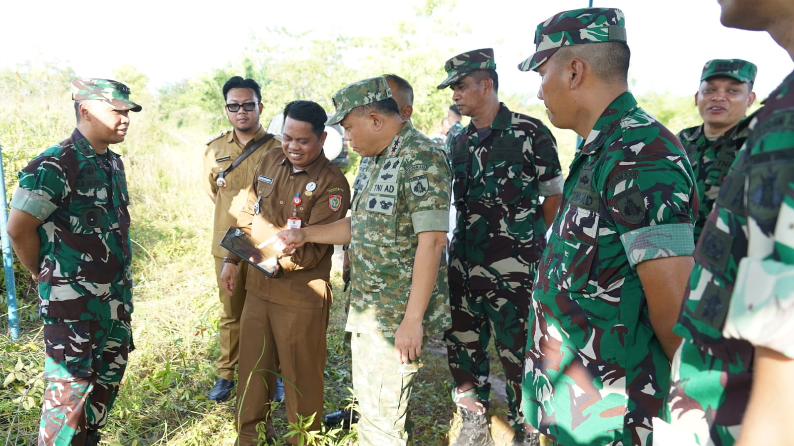 Pangdam XXII/TB Tinjau Lokasi  Rrencana Pembangunan Rindam
