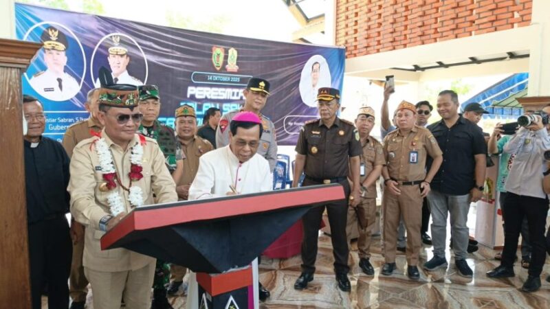 Gubernur Kalteng Resmikan Jalan Salib Catholic Center, Ajak Umat Jaga Falsafah Huma Betang.