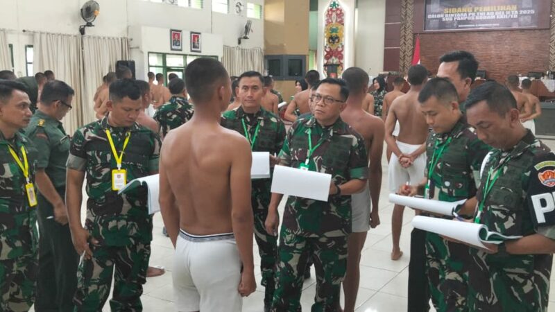 Pangdam XXII/Tambun Bungai Pimpin Sidang Pantohir Caba PK TNI AD 