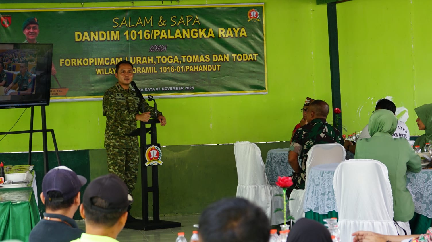 Pererat Silaturahmi, Dandim 1016/Palangka Raya Kunjungi Koramil Jajaran