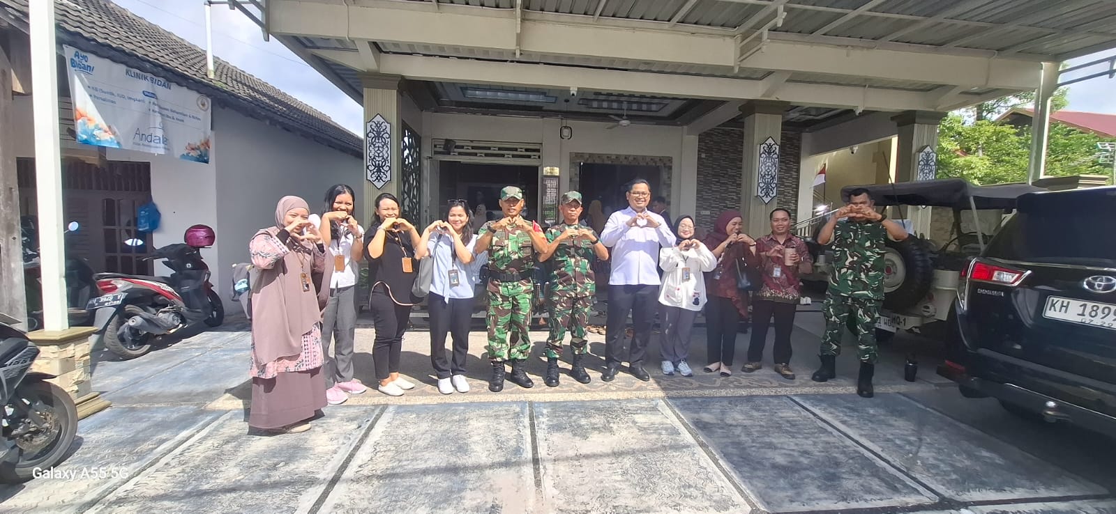 Kodim 1016/Palangka Raya Bekerja Sama dengan DisdaldukKBP3APM Gelar Pelayanan KB