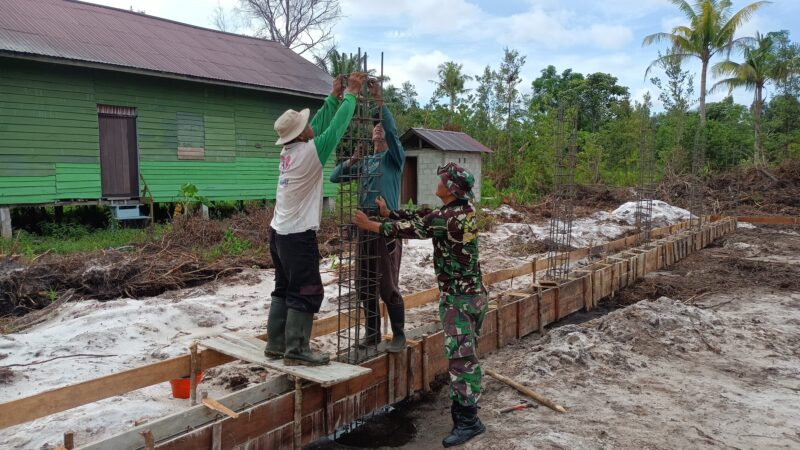 Babinsa Kodim 1016/Palangka Raya Laksanakan Pendampingan Pembangunan Koperasi Merah Putih