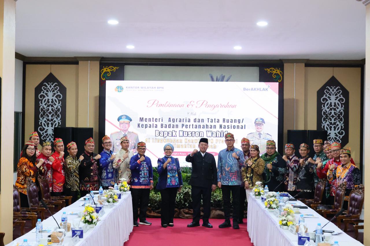Di Kalteng, Menteri Nusron Minta Pelayanan Pertanahan Adaptif, Cepat, dan Bersih.