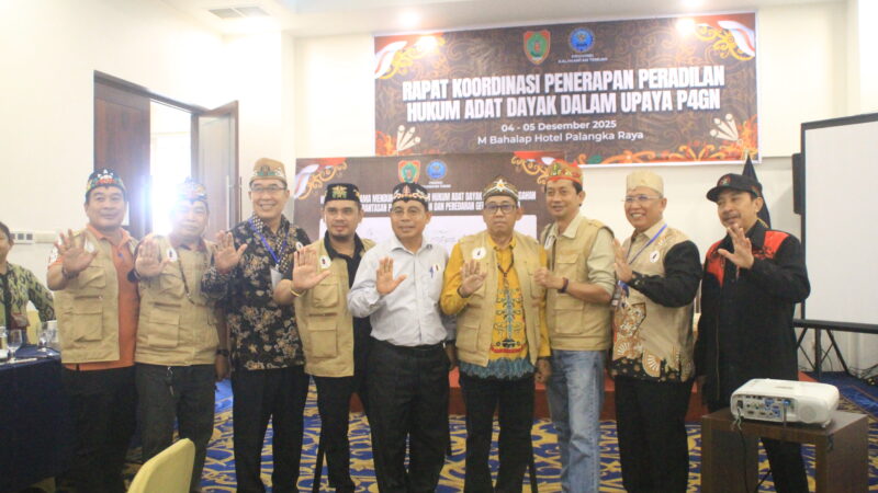 BNN Provinsi Kalimantan Tengah dan Dewan Adat Dayak Sepakat Perkuat Peradilan Adat untuk Perangi Narkoba