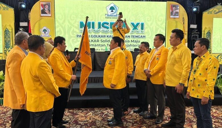 Kandidat Tunggal, Ketua DPD Partai Golkar Kalteng Edy Pratowo Terpilih Aklamasi.