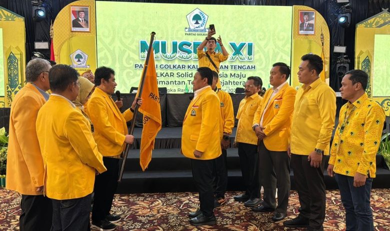 Kandidat Tunggal, Ketua DPD Partai Golkar Kalteng Edy Pratowo Terpilih Aklamasi.