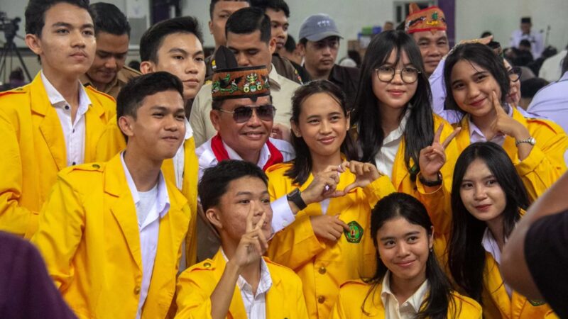 Gubernur Agustiar Sabran, Perkuat Sinergi Bersama Mahasuswa.