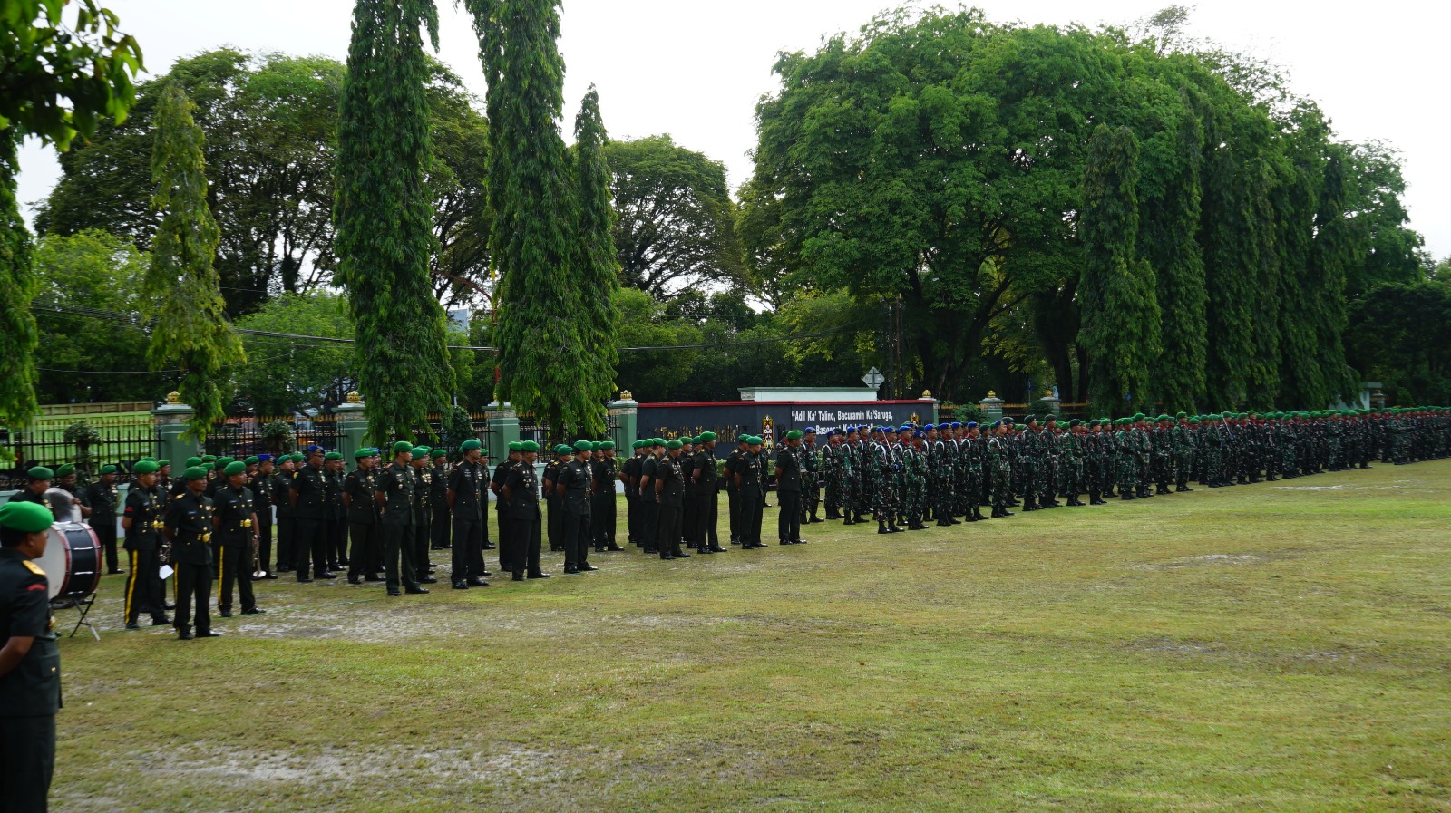 Anggota Kodim 1016/Plk Ikuti Upacara Peringatan Hari Juang TNI AD Tahun 2025