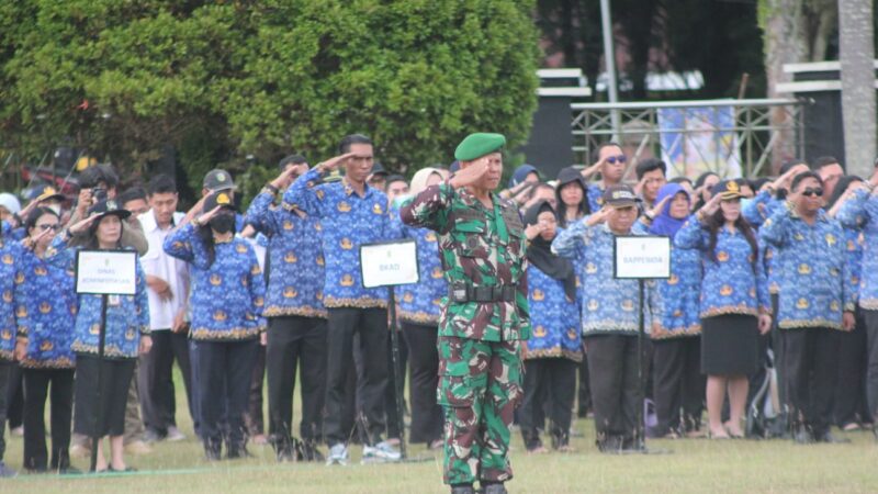 Dandim 1016 Palangka Raya Pimpin Upacara Hari Bela Negara ke-77, Teguhkan Komitmen Persatuan Bangsa