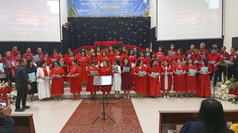 Jemaat GKE Yerusalem Laksanakan Ibadah dan Rayakan Natal Bersama.