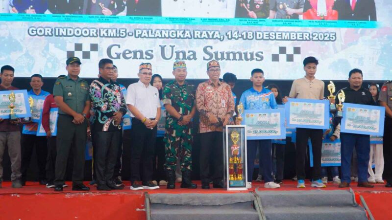 Di Tutup Plt.Sekda Kalteng Open Turnamen Catur Gubernur Cup.