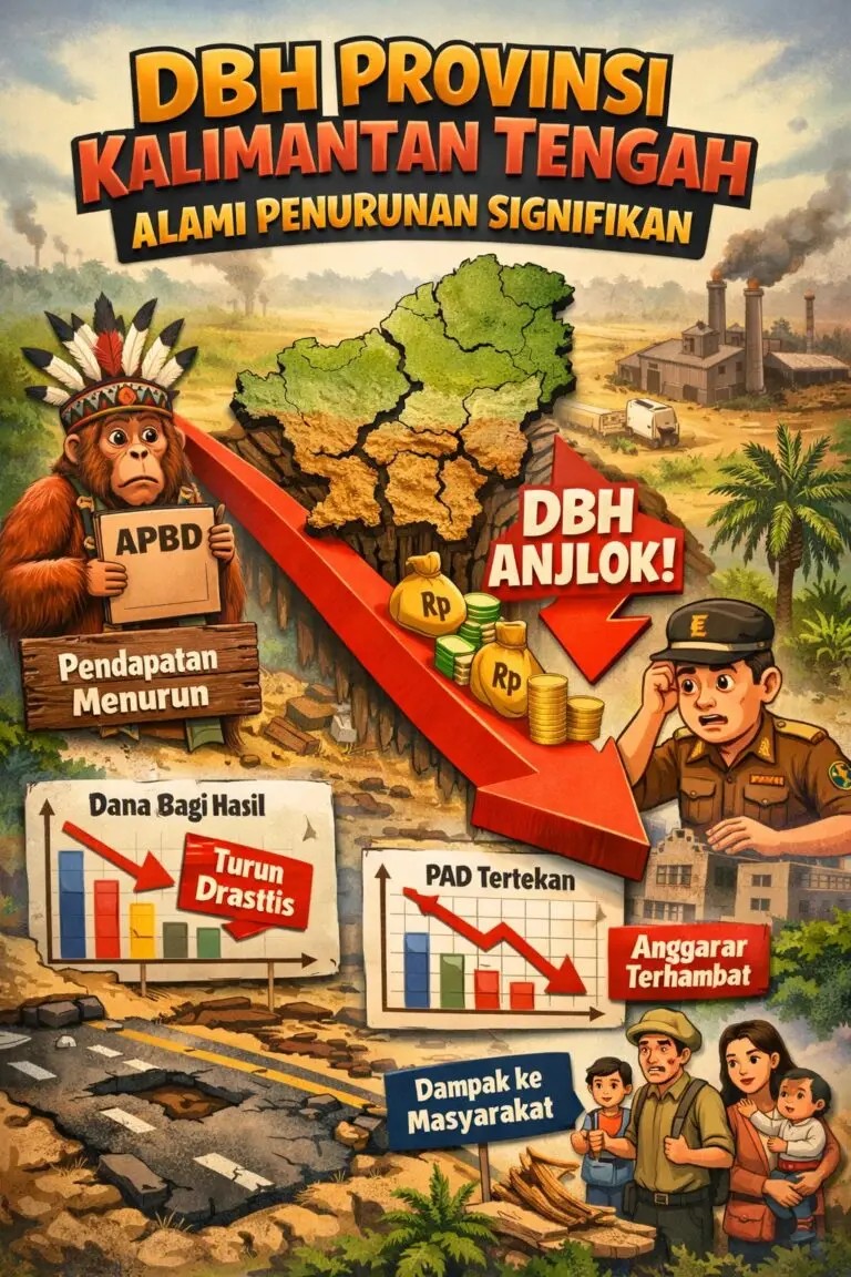 Dana Bagi Hasil Sumber Daya Alam Kalteng Turun Drastis.