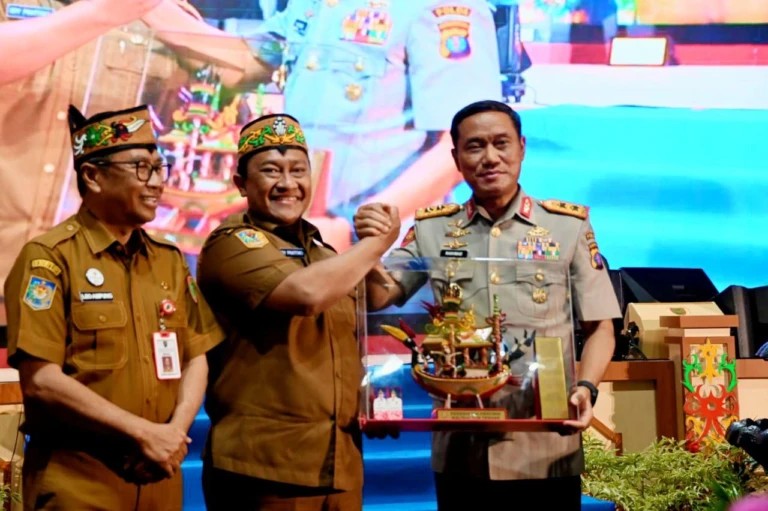 Wagub, Wakapolda Baru Diminta Dukung Program Kalteng Berkah Maju Sejahtera.