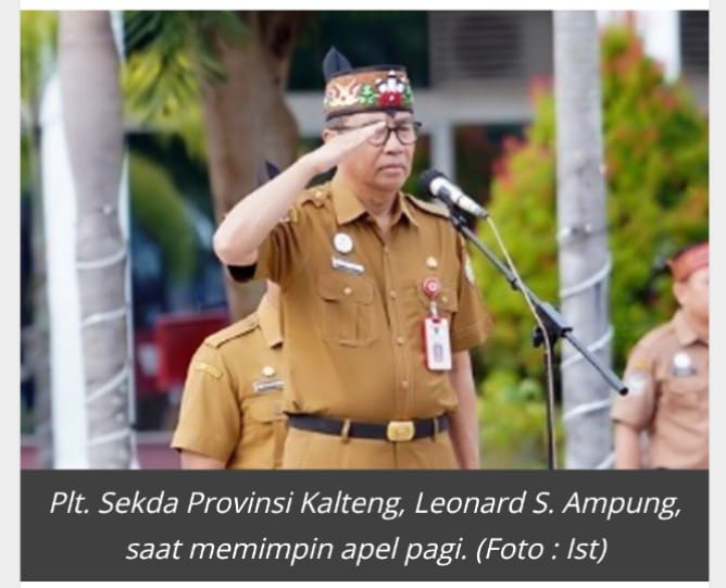 Pimpin Apel, Plt. Sekda Kalteng Tegaskan Disiplin dan Kesiapan Penerapan Kartu Huma Betang Sejahtera.