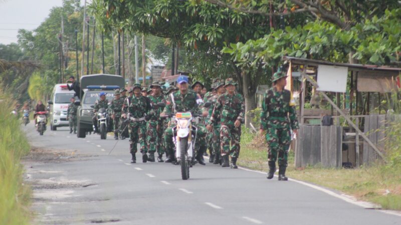 Tingkatkan Kemampuan Fisik, Anggota Kodim 1016/Plk Laksanakan Hanmars
