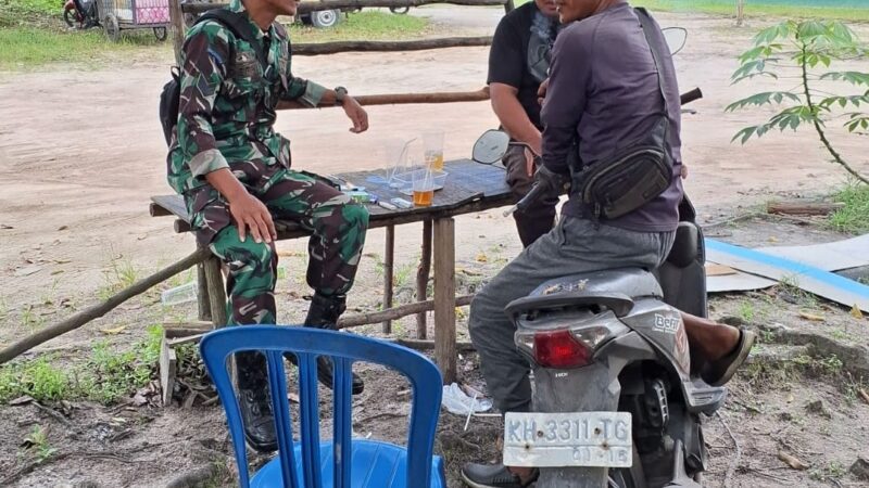 Jalin Kedekatan dengan Warga, Babinsa Kodim 1016/Palangka Raya Laksanakan Anjangsana