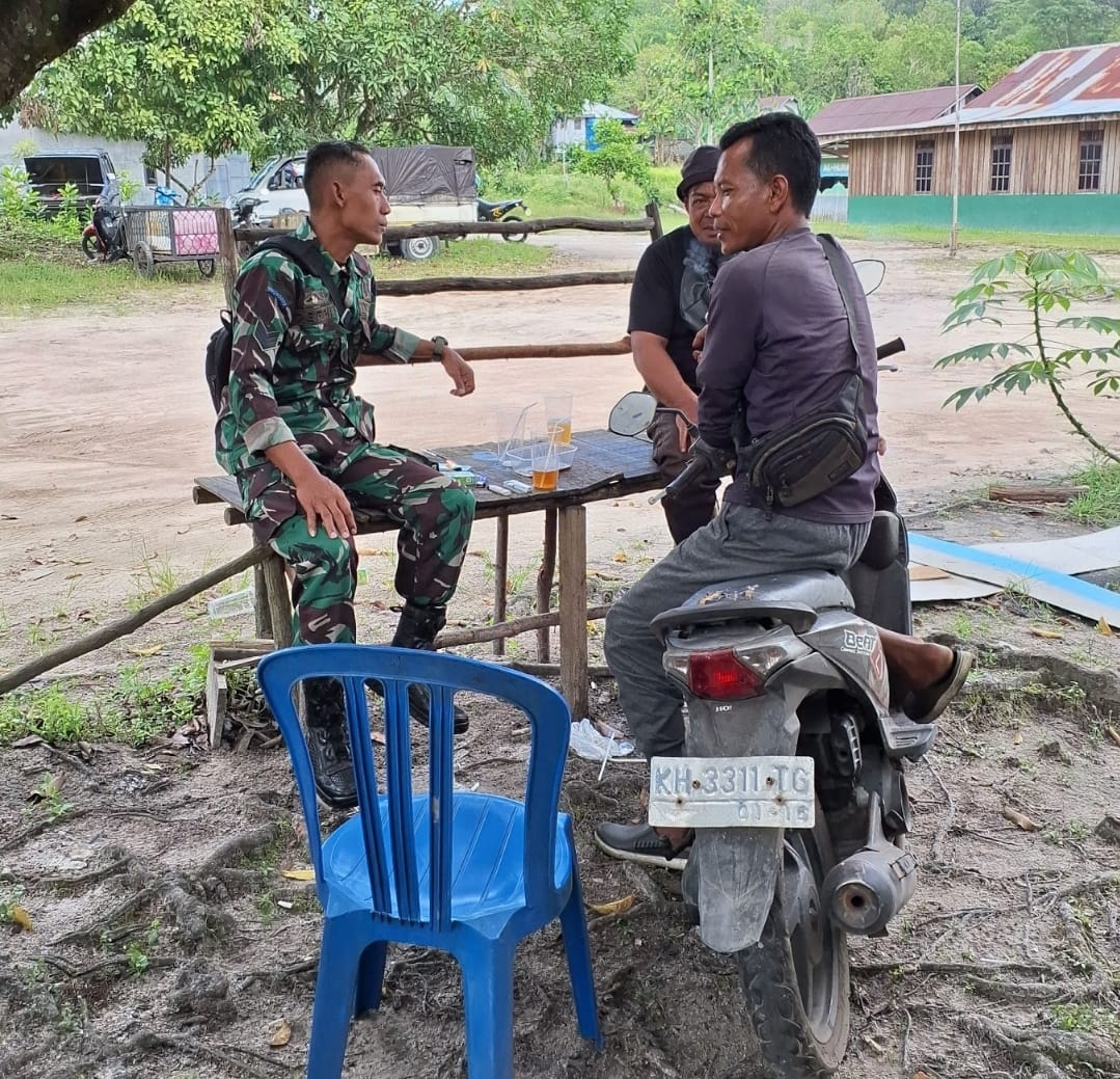 Jalin Kedekatan dengan Warga, Babinsa Kodim 1016/Palangka Raya Laksanakan Anjangsana