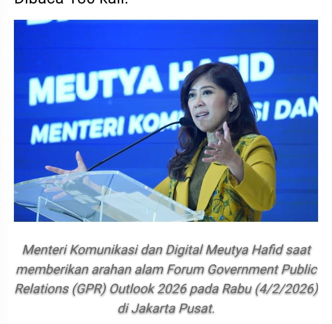 Hindari Misimformasi Menkomdigi Minta Humas Pemerintah Harus Cepat Tanggap.