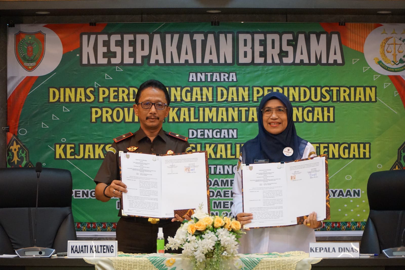 Perkuat IKM, Disperindag Kalteng Teken Kerjasama Hukum.