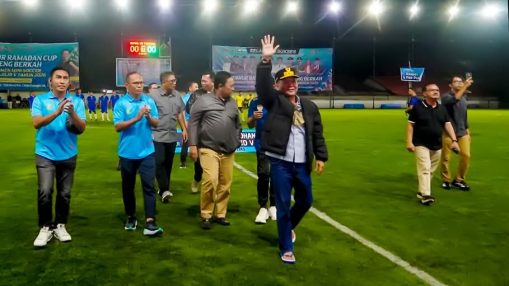 Gubernur Kalteng, Agustiar Sabran, Hadiri Final Turnamen Mini Soccer All Star Jilid V.