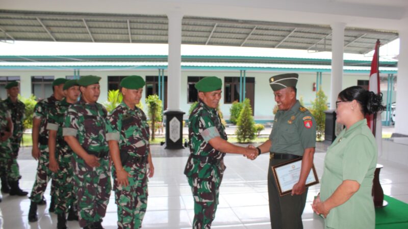 Dandim 1016/Plk Pimpin Acara Wisuda Purna Tugas