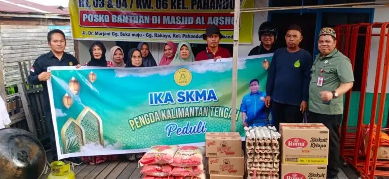 Pengda IKA SKMA Kalteng Bantu Korban Kebakaran Palangka Raya.