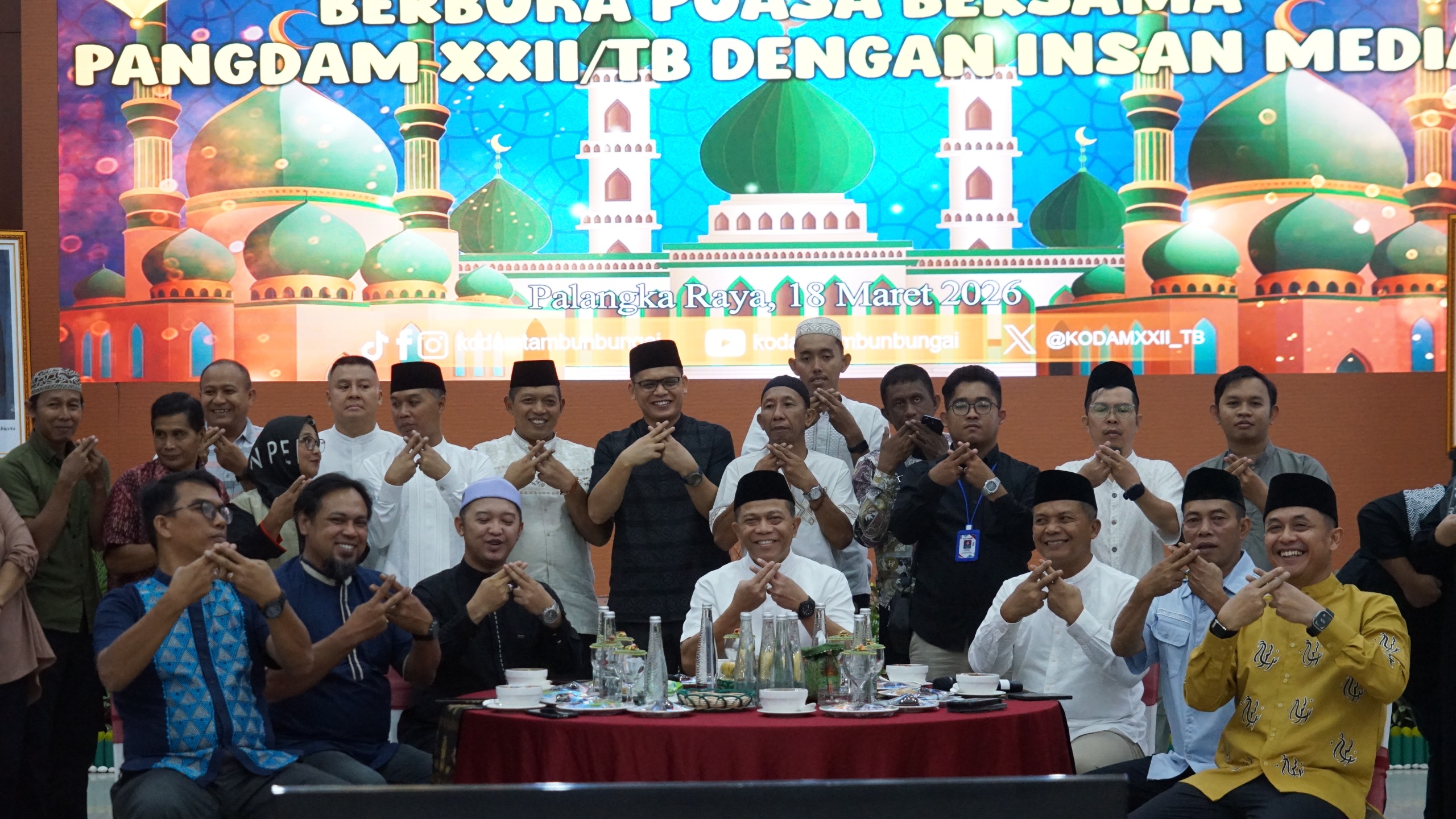 Kodam XXII Gelar Silaturahmi dan Buka Puasa Bersama Insan Media.