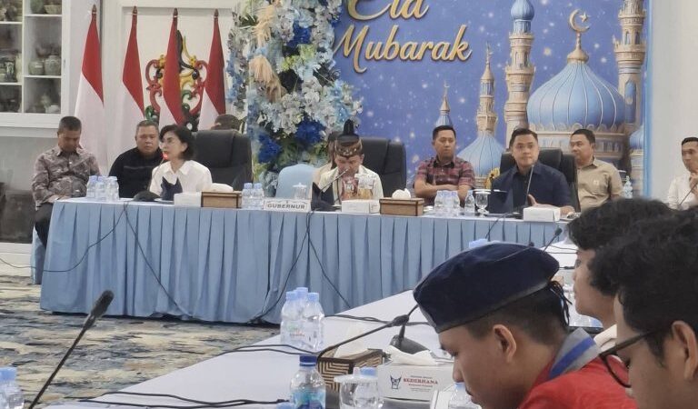 Perkuat Silaturahmi, Gubernur Gelar Hala Bihalal Bersama Ormas Kepemudaan dan Mahasiswa.