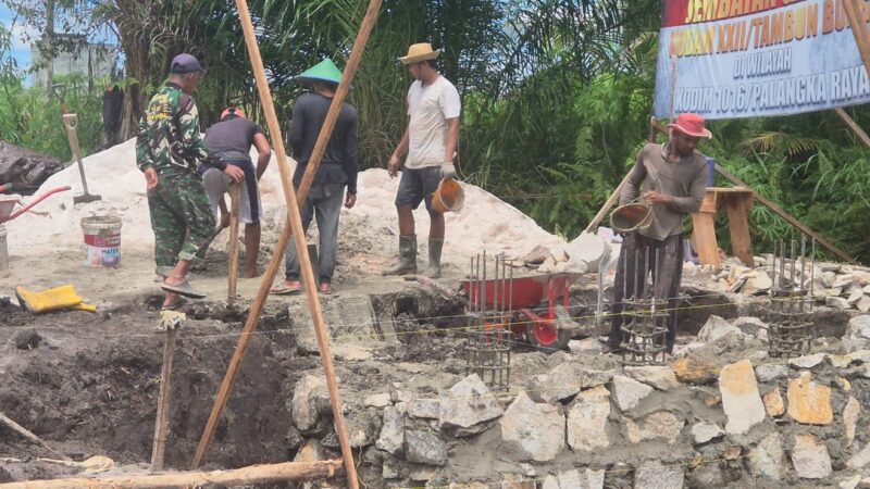 TNI Hadir Untuk Rakyat, Pembangunan Jembatan Garuda Terus Berlanjut