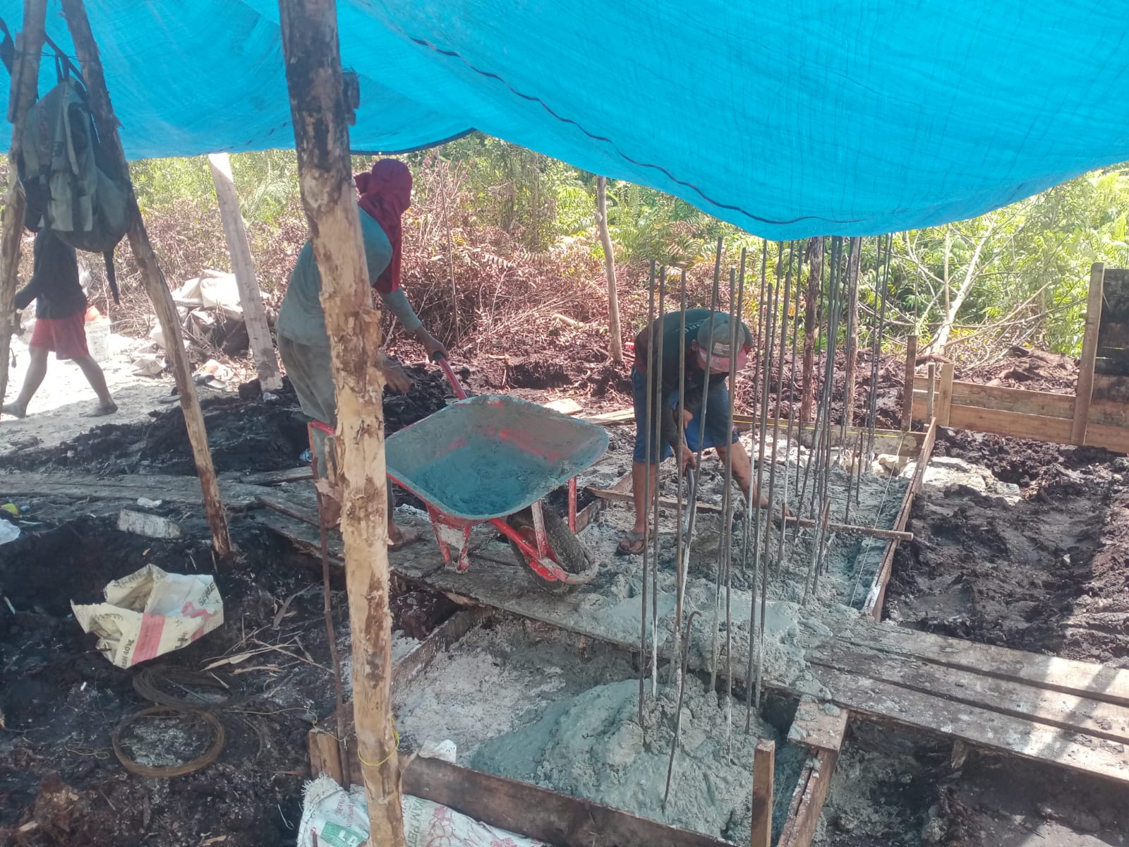 Wujud Sinergi TNI dan Masyarakat, Pembangunan Jembatan Garuda Dikebut