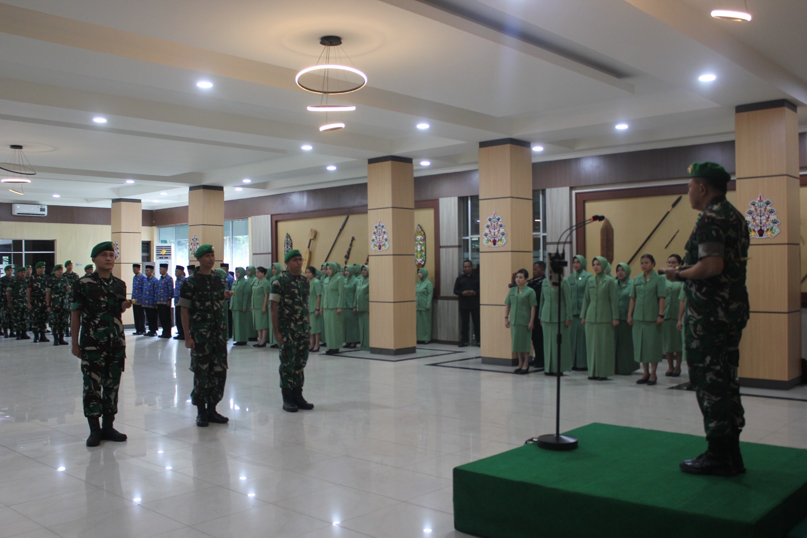 Dandim 1016/Palangka Raya Ikuti Laporan Korps Kenaikan Pangkat