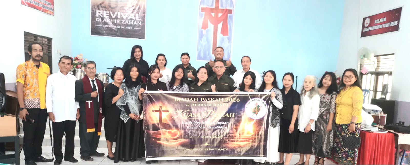 Yayasan Tunas Borneo Jaya Berbagi Kasih Jumat Agung, Salurkan Sembako