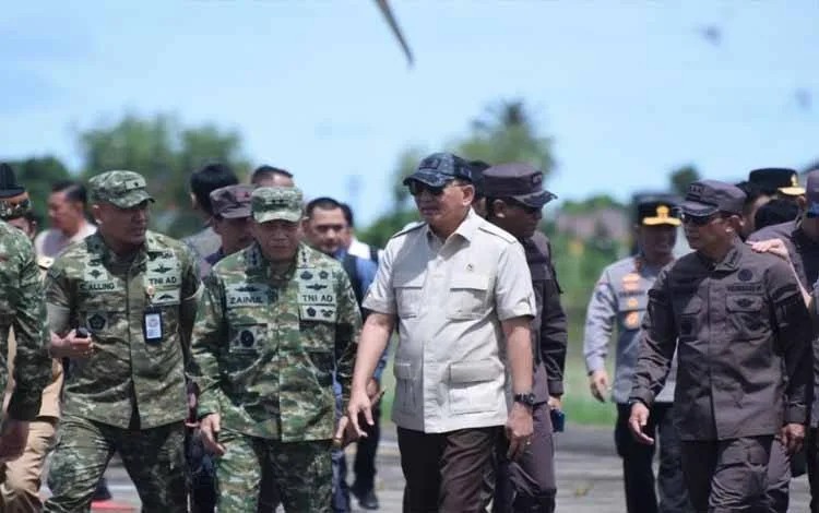 Dugaan Korupsi Tambang, Bersama Mentri Pertahanan, Kejagung Sita Langsung Aset PT.AKT Di Mura.