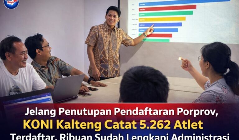 Tercatat 5.262 Atlet Mendaftar Ikuti Pekan Olahraga Provinsi Kalteng 2026.