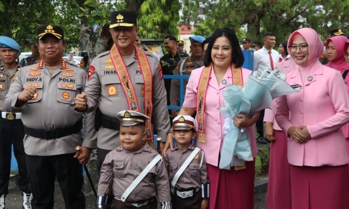 Kunker Kapolda Kalteng Disambut Hangat Kapolresta Palangka Raya.