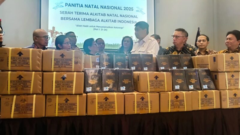 PNN 2025 Cetak 30 Eksemplar Alkitab Salurkan Ke daerah 3T dan Kawasan Bencana Alam