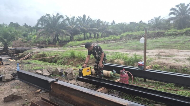 Pembangunan Jembatan Garuda Masuki Tahap Pengelasan