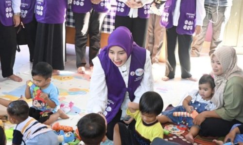 Ketua TP Posyandu Kalteng Perkuat Layanan Dengan Kunjungi Kelurahan Marang.