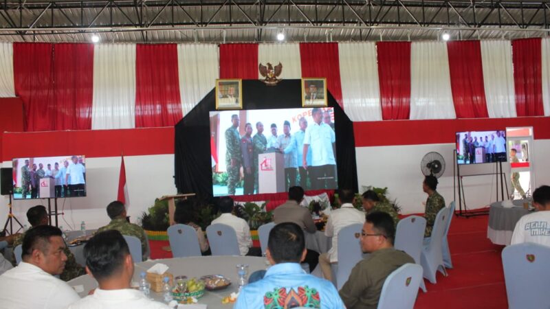 Dandim 1016/Plk Ikuti Launching Operasionalisasi Koperasi Merah Putih Bersama Forkopimda