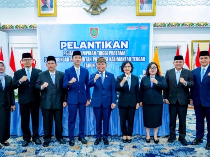 Upaya Penyegaran Birokrasi, Agustiar Sabran Resmi Lantik 6 Pejabat Baru